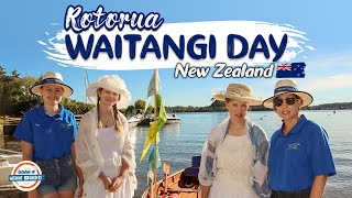 Rotorua NEW ZEALAND 🇳🇿 Waitangi Day Classic Boat Parade on Lake Rotoiti  197 Countries 3 Kids [upl. by Lorene765]