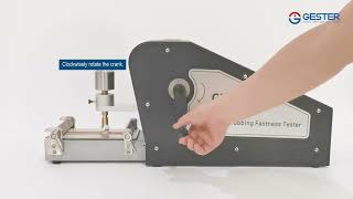 AATCC Manual Crockmeter Rubbing Fastness Tester [upl. by Oicnevuj897]