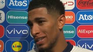 Jude Bellingham Post Match Interview Netherlands vs England 12 [upl. by Atinas661]