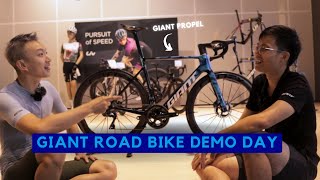 Giant Bike Demo Day at Shimano Cycling World  Giant Propel 2023 amp Giant TCR 2023 [upl. by Oag588]