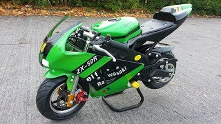 Fastest Pocketbike  PS 60 Mossi  Kawasaki Replica from Nitro Motors [upl. by Hteb]