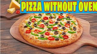 homemade pizza pizzarecipe aksaworld EASY HOME MADE PIZZA RECIPE WITHOUT OVEN [upl. by Sheba]