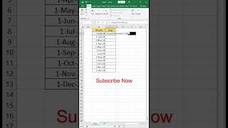 Count Days in Month in Excel  Excel Days in Month Formula exceldatetipsandtricks [upl. by Yenittirb622]