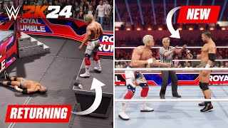 WWE 2K24 10 Amazing New amp Returning Features New Gameplay [upl. by Acirret]