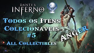 Dantes Inferno  Todos os Itens Colecionáveis  All Collectibles  Parte 5 Anger [upl. by Aniraz]