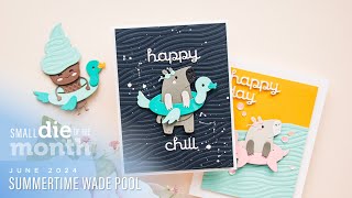 Spellbinders June 2024 Small Die of the Month – Summertime Wade Pool [upl. by Osher]