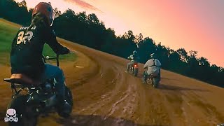 Mini Bike Race and Trail Ride with the Misfits at Masters motorplex [upl. by Ailb75]