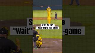 Stilts did the Maps “Wait” trend during the game shortssavannahbananasbaseballwaitmapstrend [upl. by Gaylor]