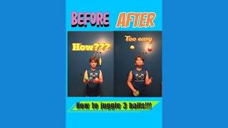 How to juggle 3 balls with simple steps [upl. by Milks61]