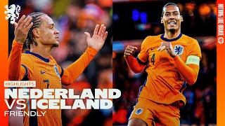 Bring on EURO 2024 ❤️‍🔥  Highlights Nederland  Iceland Friendly [upl. by Aneles]