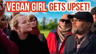 Vegan Girl gets upset Hashim Vs Vegans  Speakers Corner  Hyde Park [upl. by Matthaeus]