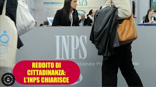 Chiarimento INPS sugli ex titolari del Reddito di Cittadinanza da Marzo [upl. by Nitnilc139]