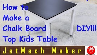 How to make A Chalkboard Paint Kids Table wStorage [upl. by Ttsepmet]