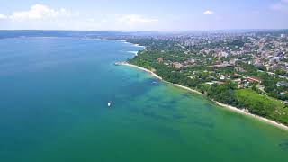 5 km Drone flying along Varna coast Bulgaria [upl. by Anihsak433]