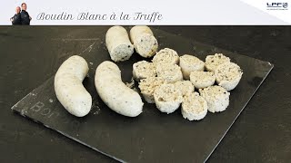 Recette de PRO  BOUDIN BLANC À LA TRUFFE  Ets Moiret LPF [upl. by Kalman397]