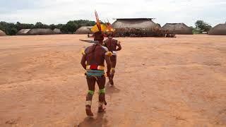 Início da cerimônia Brasil Parque Indígena do Xingu Waura [upl. by Iene636]