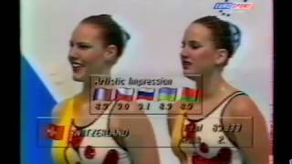 SWITZERLAND  1998 Synchro European Cup finals Team Free [upl. by Lahpos]