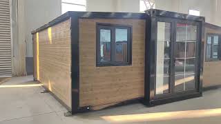 Outdoors Epandable container house [upl. by Weissman]