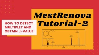 How to calculate coupling constant in NMR using MestRenova  Multiplet detection  Basic Tutorial 2 [upl. by Rehsu]