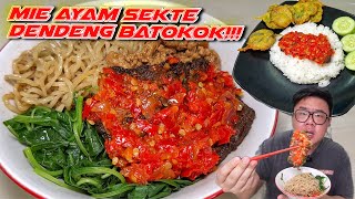 IDE JUALAN TERGOKIL MIE AYAM TOPPING DENDENG BATOKOK [upl. by Ecirad]