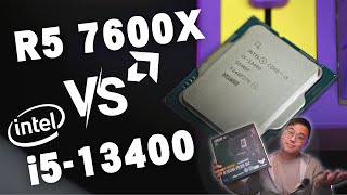 實戰比較 i513400 VS Ryzen 5 7600X🔥連同 i713700 測試  打機揀邊粒？淨睇U價唔夠？ft ASUS TUF B760MPLUS D4 CC廣東話字幕 [upl. by Shetrit805]