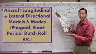 Aircraft Longitudinal amp LateralDirectional Models amp Modes Phugoid Short Period Dutch Roll etc [upl. by Wren]