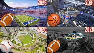 Future Sports Stadiums Being Built in the USA 20232031 [upl. by Eednam213]