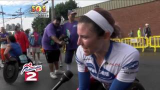 Amanda McGrory interview  Womens Boilermaker Wheelchair champ  2016 [upl. by Lisle]