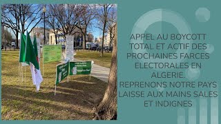 Mon Deuxième Appel pour Le Boycott Total et Actif des Prochaines Mascarades Electorales en Algérie [upl. by Amlev]