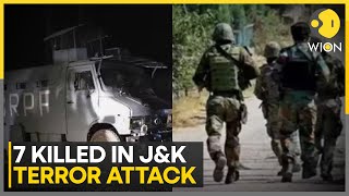 7 Killed In Terror Attack On Civilians In JampK Forces Launch Cordon amp Search Ops  WION [upl. by Boj]