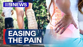 New study shows staying active helps with back pain  9 News Australia [upl. by Yatnuhs136]