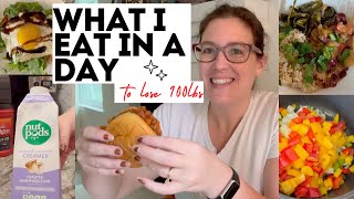 What I Eat in a day to lose over 100lbs plant based lunch and dinner [upl. by Ulrika]