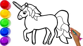 How to draw a unicorn 🦄 Unicorn Drawing [upl. by Enileuqaj]