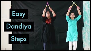 Dandiya Dance Tutorial  Basic Dandiya Steps I By Nrityakala Dance Studio [upl. by Eustacia497]