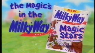 Milky Way Magic Stars advert with voice over by Bill Oddie  Broadcast 10th October 1995 ITV UK [upl. by Laddie571]