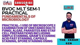 BVOC SEM1 FUNDAMENTAL OF MICROBIOLOGY SOLVED PRACTICAL QUESTION1 BY THE IKRAM SIR [upl. by Leeann148]