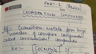 Coordination compounds  part 1  class 12  Basics [upl. by Areval157]