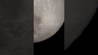 Moons tycho Crater by my telescope [upl. by Derriey]