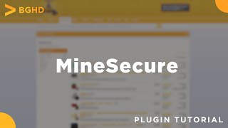 MineSecure Paid  Spigot Plugin TutorialOverview [upl. by Phillis474]