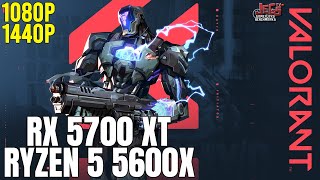 Valorant  Ryzen 5 5600x  RX 5700 XT  1080p 1440p benchmarks [upl. by Anuqahs]