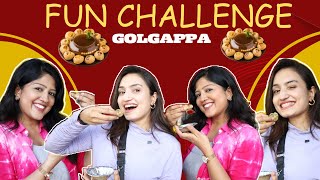 Golgappa Challenge  Fun chopsticks 🥢 challenge  Truth or Dare challenge  vaisshnavi [upl. by Lehplar]