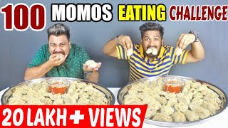 100 MOMOS EATING CHALLENGE  MASSIVE MOMOS EATING CHALLENGE  Food Challenge in IndiaEp141 [upl. by Bahr]