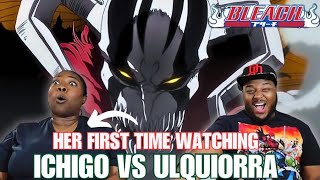 Girlfriends first time watching Ichigo VS Ulquiorra  Bleach Reaction [upl. by Nehgaem]