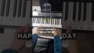 Happy Birthday 🎂 Two Hands EASY Piano Walkthrough  lesson piano pianotutorial learn tutorial [upl. by Modnar]