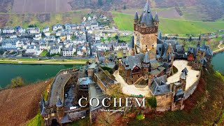 Gothic Castle on a Hill over Wine Town Cochem [upl. by Cob]