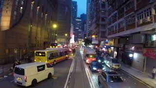 Hong Kong Sunset Tram Ride Western Market  Causeway Bay [upl. by Evita]