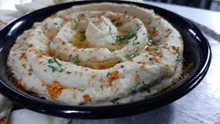 Hummus with Pita Bread How to make Silky Hummus Restaurant style [upl. by Digirb]