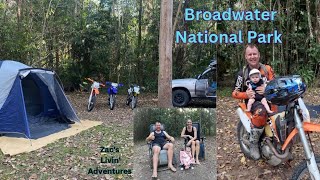 Broadwater National Park Camping Hiking Swimming and Motorbikes 🚲 [upl. by Akerahs]