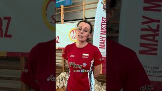 Joanna Mirek siatkarka o programie Mały Mistrz” sports volleyball szkoła malymistrz [upl. by Aelrac499]