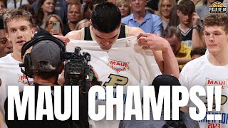 PURDUE WINS THE MAUI TITLE  Zach Edey is the most dominant player EVER  AFTER DARK [upl. by Nylarac]